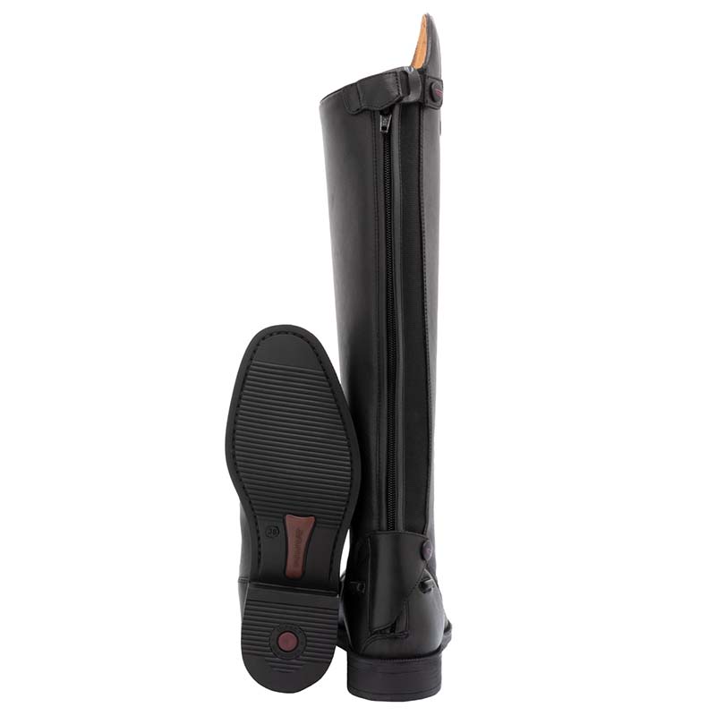 Stivali equitazione Supreme con lacci e cerniera in pelle - 37391