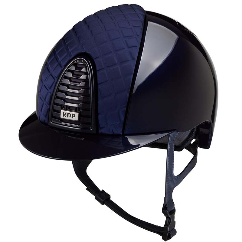 Casco equitazione kep italia cromo 2.0 polish con raso - collezione milano - 3431