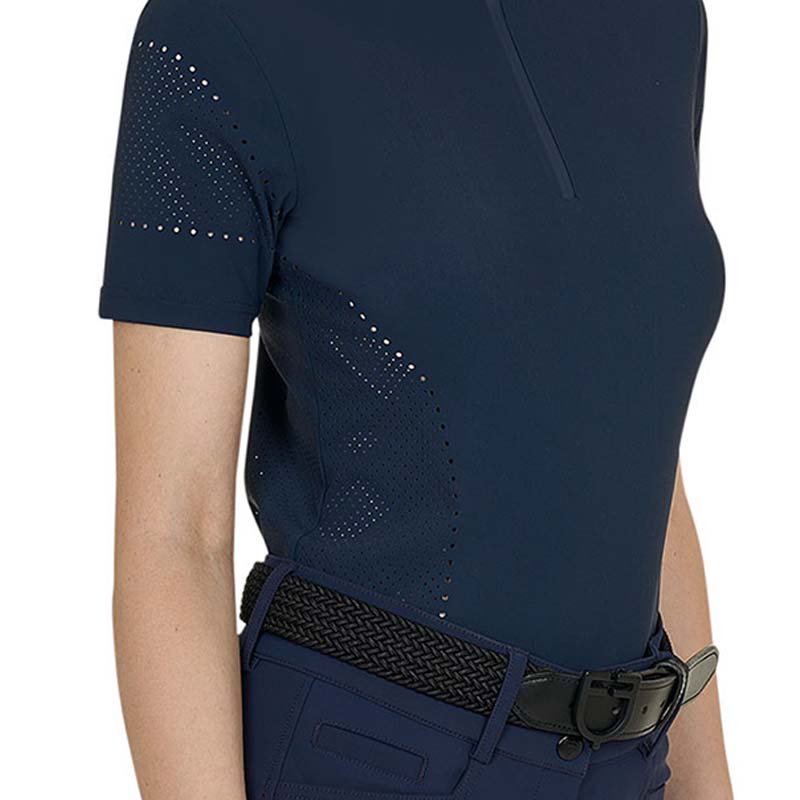 Maglia Tecnica Equestro a Maniche corte da donna - design traforato - 9056