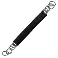 BARBOZZALE ACCIAIO METALAB CON CATENA RIVESTITO IN CUOIO