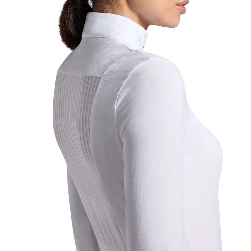 Polo da concorso Cavalleria Toscana da Donna con inserto a righe - 9621