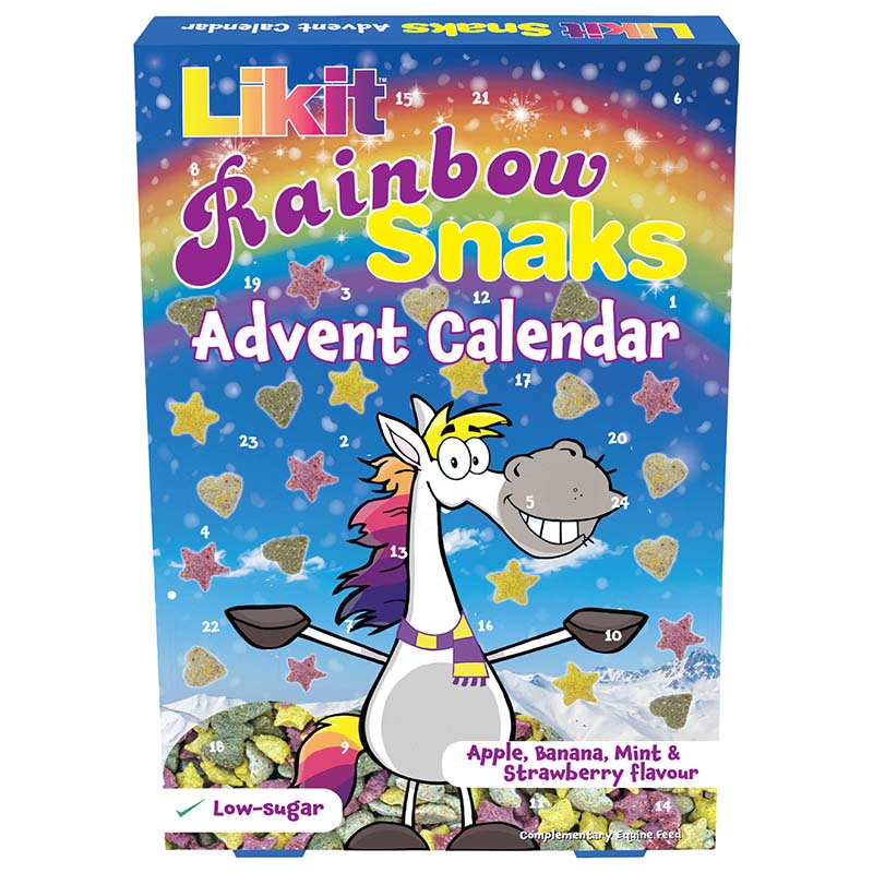 Calendario dell’avvento con crocchette premio likit snaks per il tuo cavallo