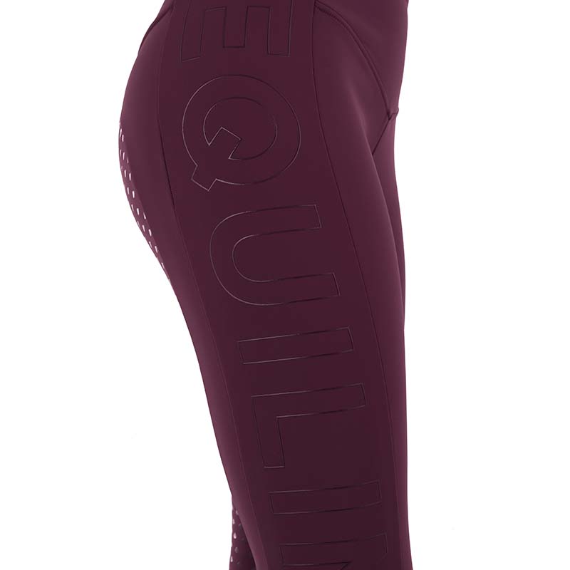 Leggings invernali Equitazione donna Full grip Equiline - interno micropile - 9290