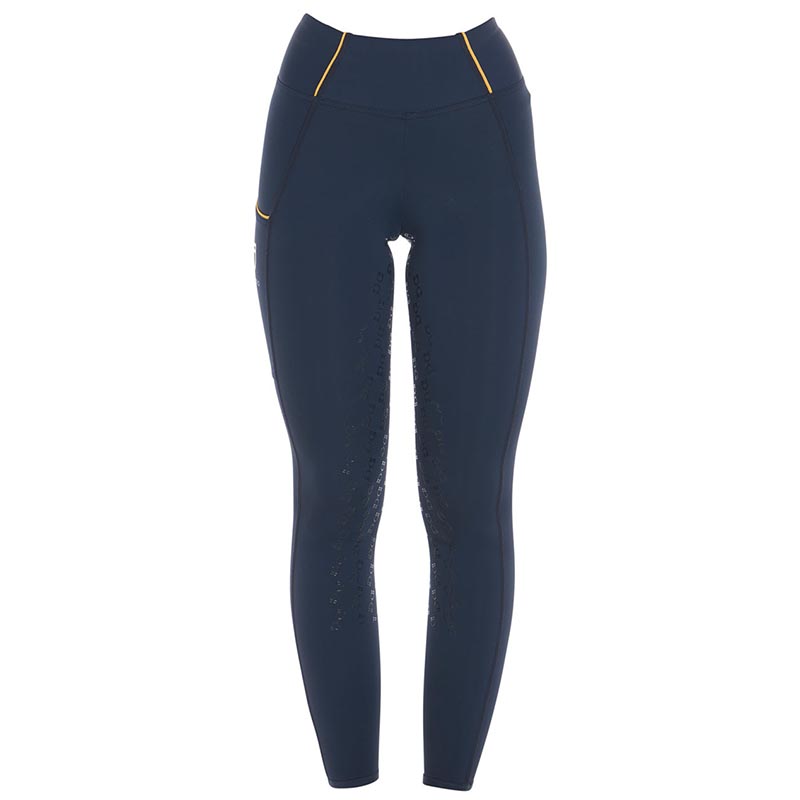 Leggings equitazione donna leggeri Equestro slim fit Full grip a vita alta - 3478