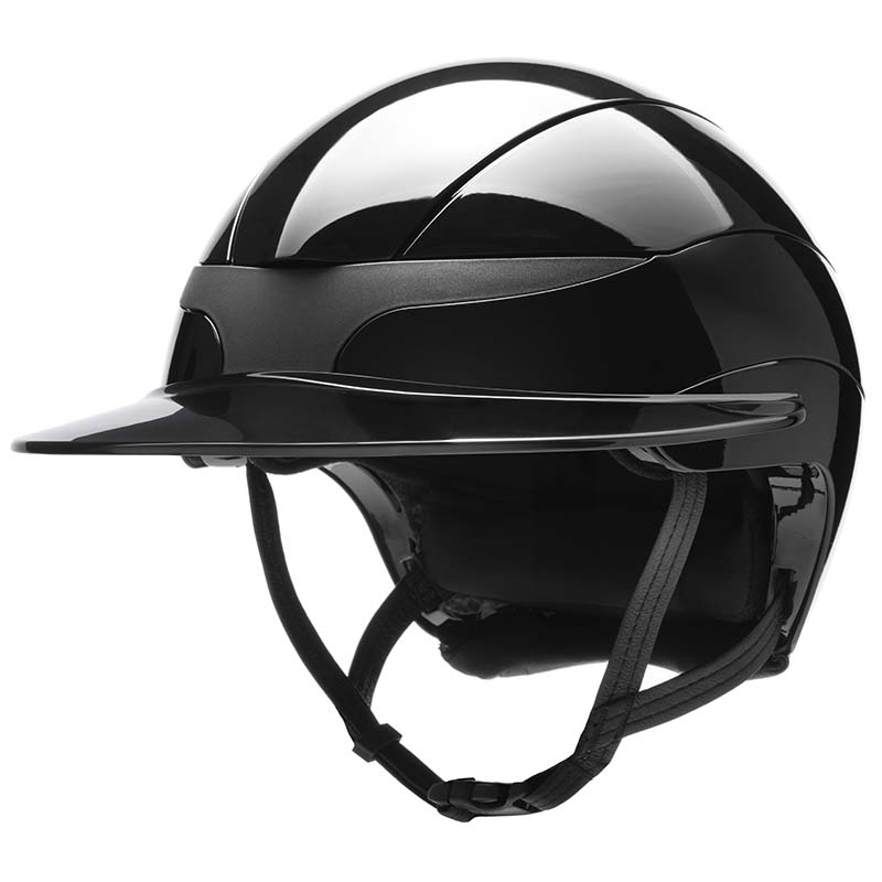 Casco equitazione Equiline Xanto Shiny con visiera larga