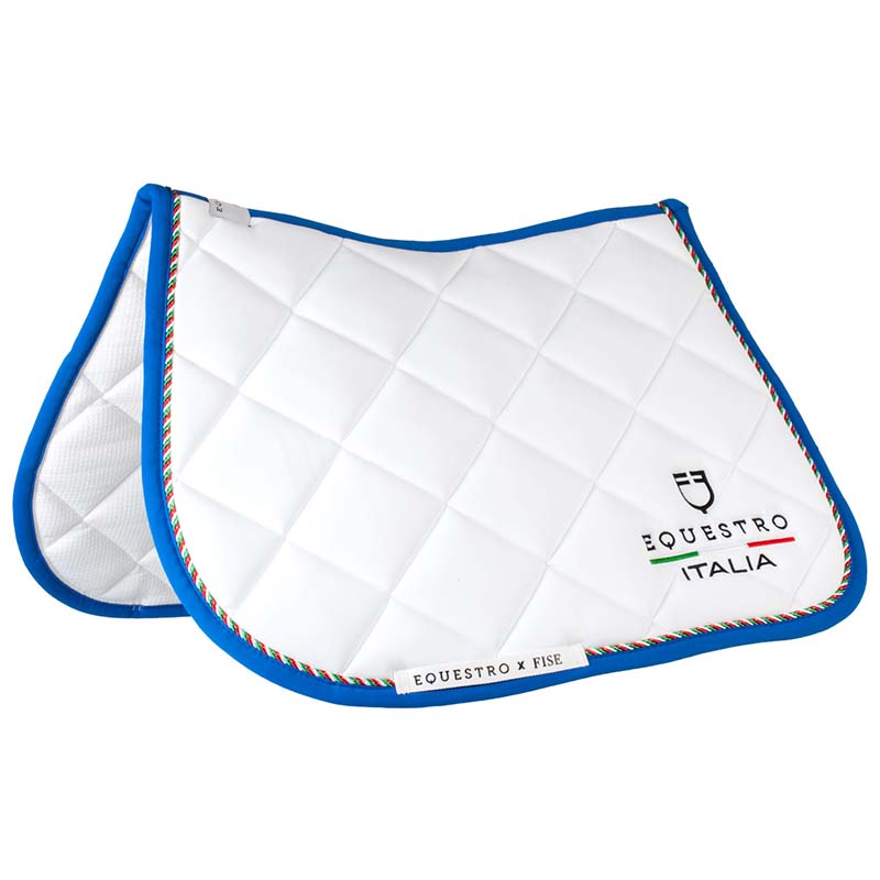 Sottosella da salto equestro x fise con cordino tricolore - 9968