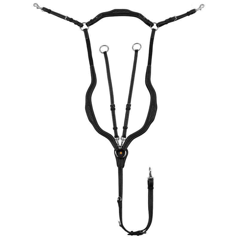 Pettorale inglese Equestro con Martingala removibile in cuoio - 2631