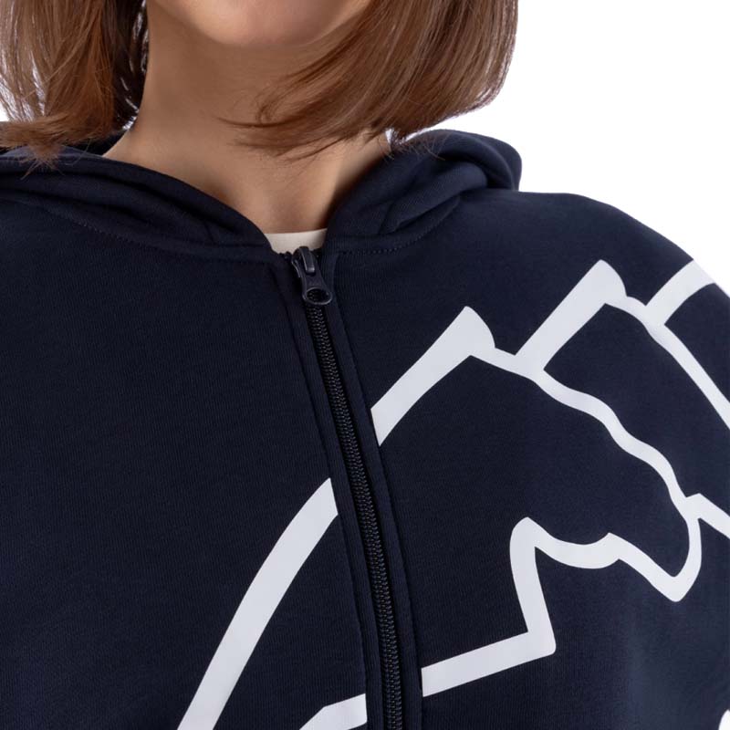 Felpa Donna Equiline con Cappuccio in cotone CORGIA - 9221