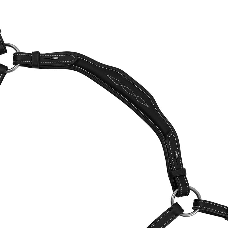 Pettorale inglese Equestro con Martingala removibile in cuoio - 2631