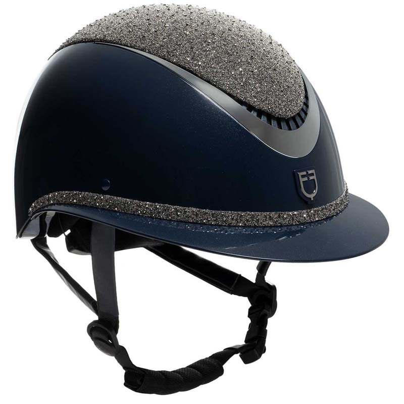 Casco Equestro Luxury Wide Visor con cristalli - 3385