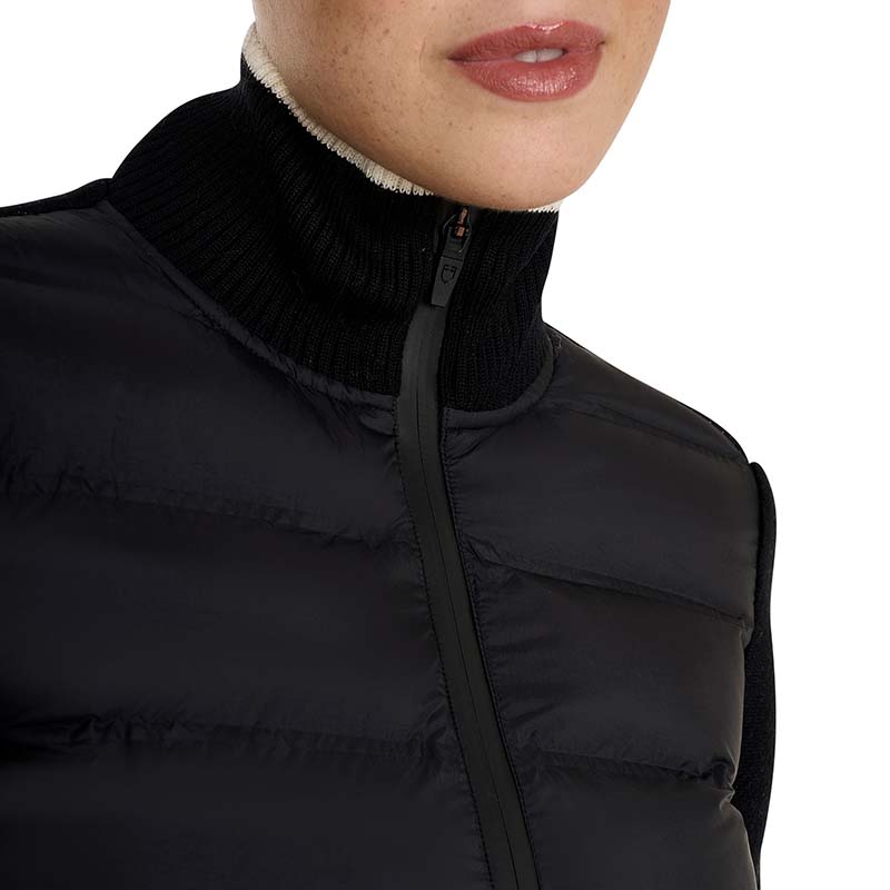 Piumino Equestro con inserti in maglia da donna  - 9851