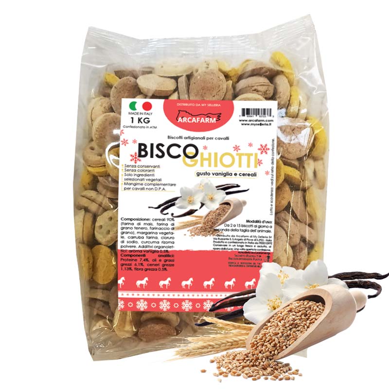 Biscotti artigianali per cavalli BISCOGHIOTTI 1 kg gusti vari - Christmas Edition - 1170