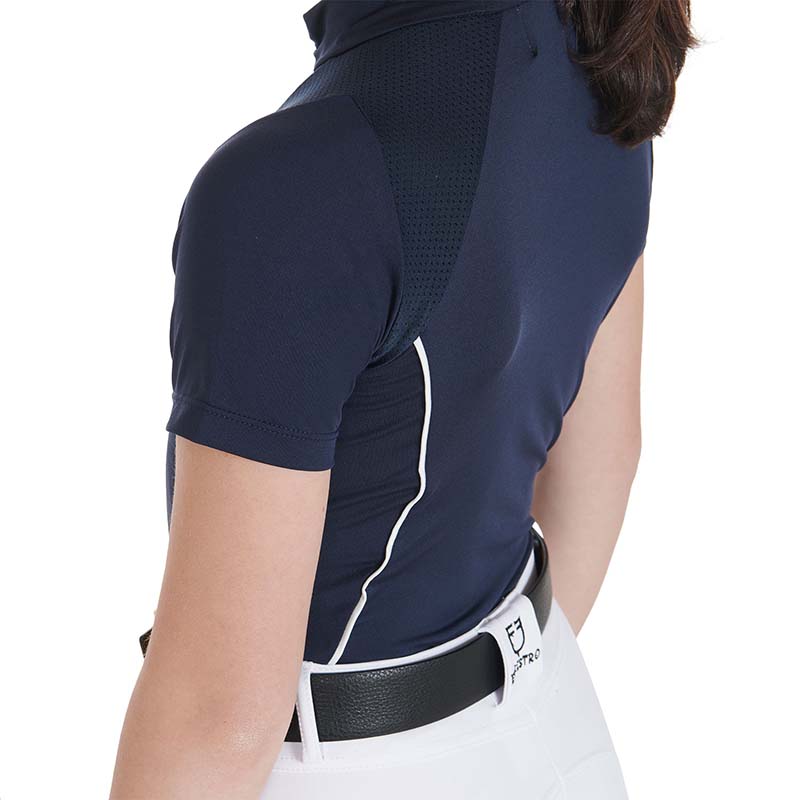 Polo da allenamento Equestro maniche corte da bambini  - 9066