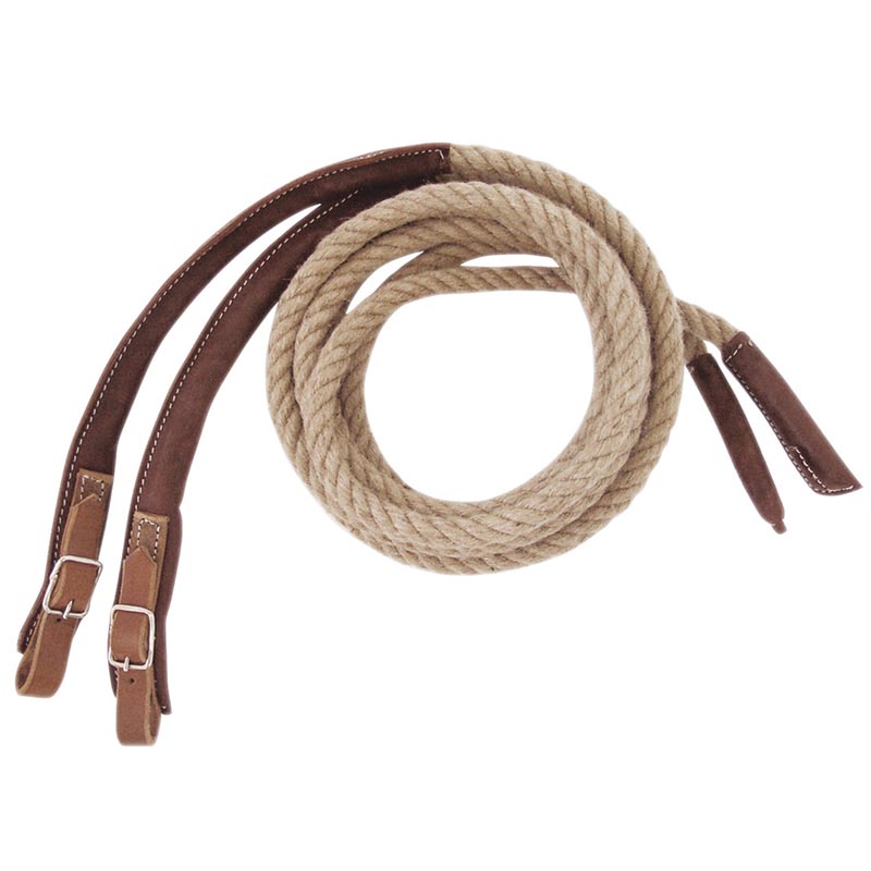 Redini maremmane in corda con terminale in pelle - 0947