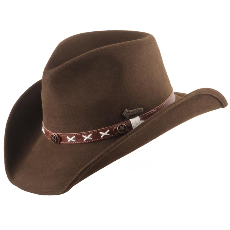 Mega Cap – Cappello Da Cowboy In Paglia Naturale – Falda Modellabile 8,9 Cm, Cupola 12,7 Cm – Unisex, Taglia Unica