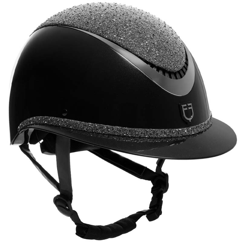 Casco Equestro Luxury Wide Visor con cristalli - 3385