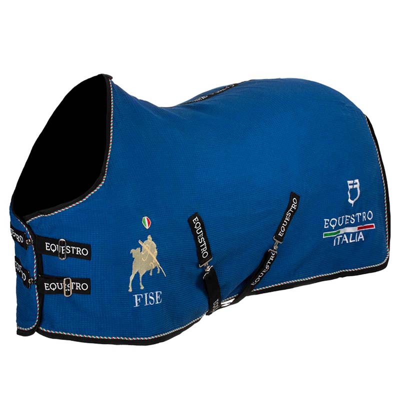 Coperta da Box Equestro X FISE in tessuto Waffle - 9972