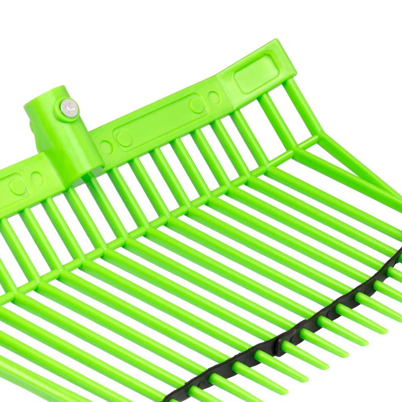 Forca in plastica uso rastrello a denti fitti - pulizia lettiera e scuderia  - 7018