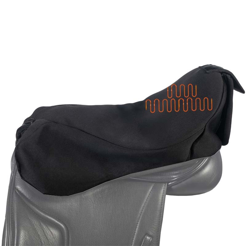 Copriseggio Riscaldante HKM per sella inglese (con batteria)