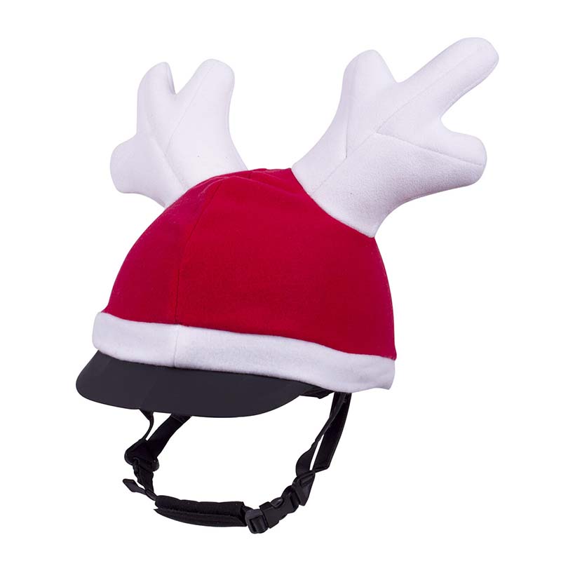 Copri casco natalizio con orecchie di renna  - 9316