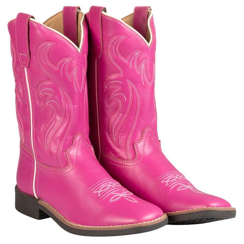 Stivali western fuxia da bambina pool’s ranch