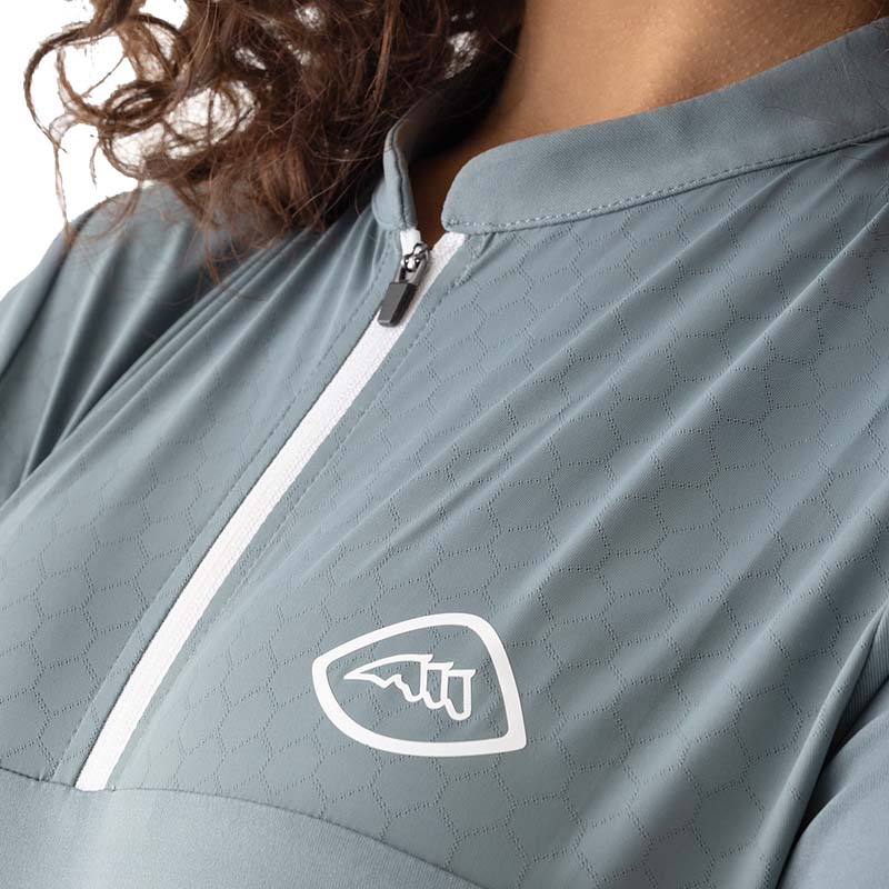 Polo equitazione Donna Equiline da Allenamento a maniche corte CRESTY - 9234