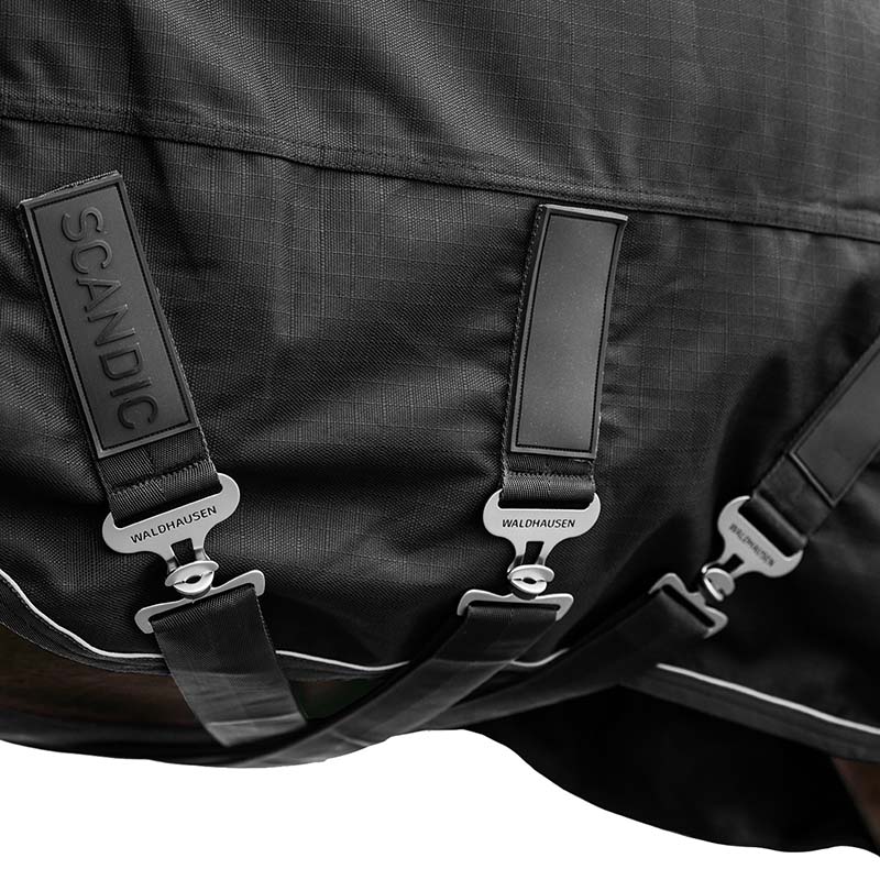 Coperta da Paddock impermeabile SCANDIC 1200D, imbottitura 200 g con fodera antibatterica - 0390