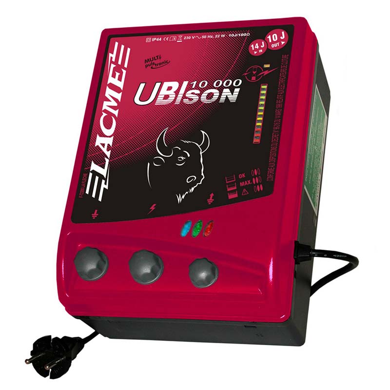 Elettrificatore lacme ubison 10.000 a corrente 12v 10 joule – ultra bassa impedenza 