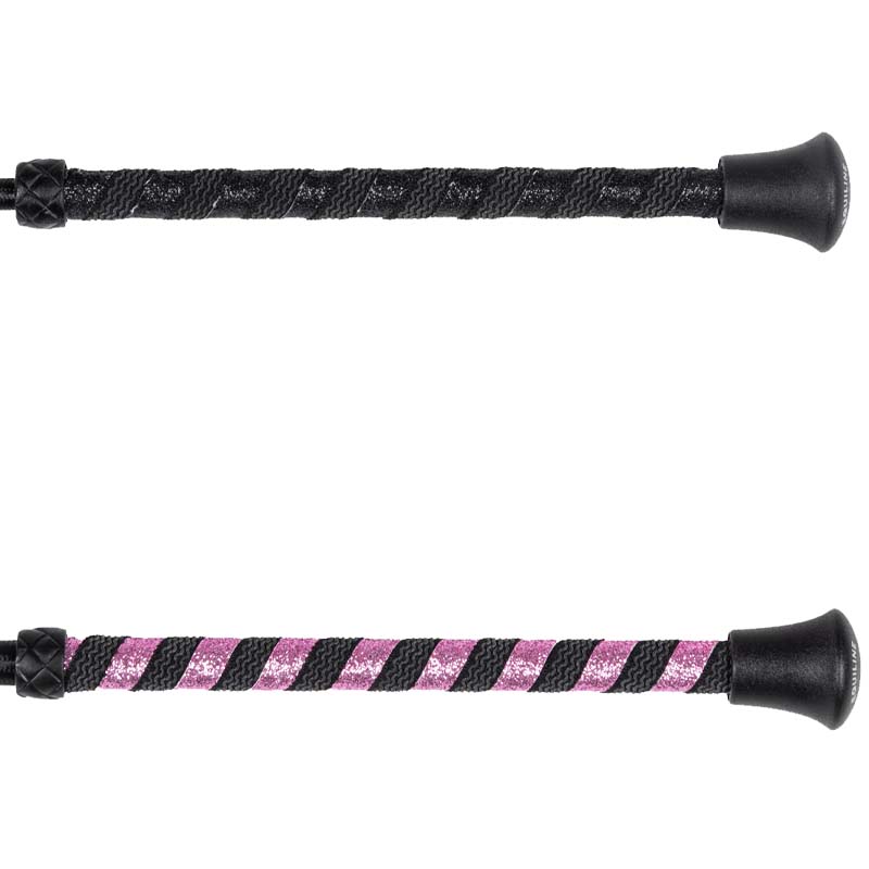 Frustino corto da 65 cm Equiline con manico Glitter - 9254