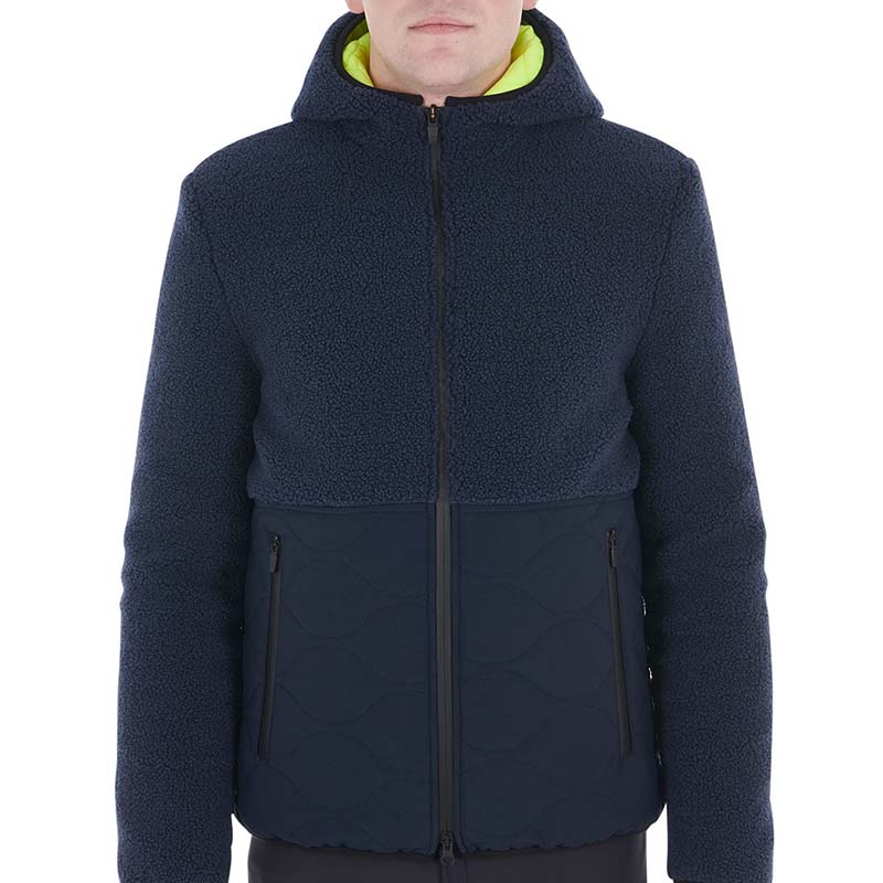 Giacca Teddy da uomo Equestro con cappuccio e inserto impermeabile