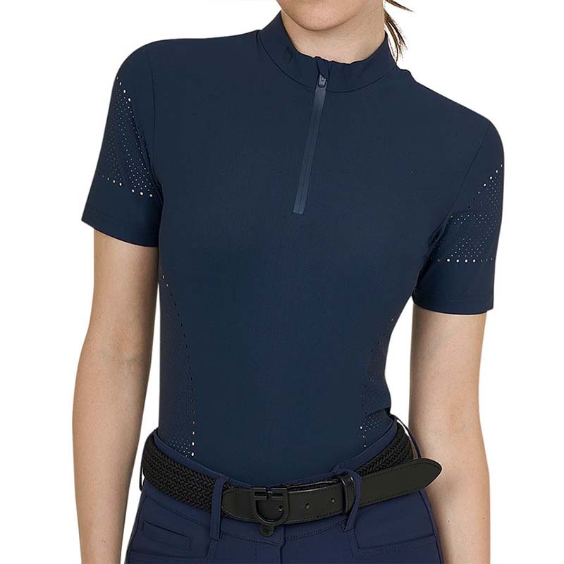 Maglia Tecnica Equestro a Maniche corte da donna - design traforato - 9056