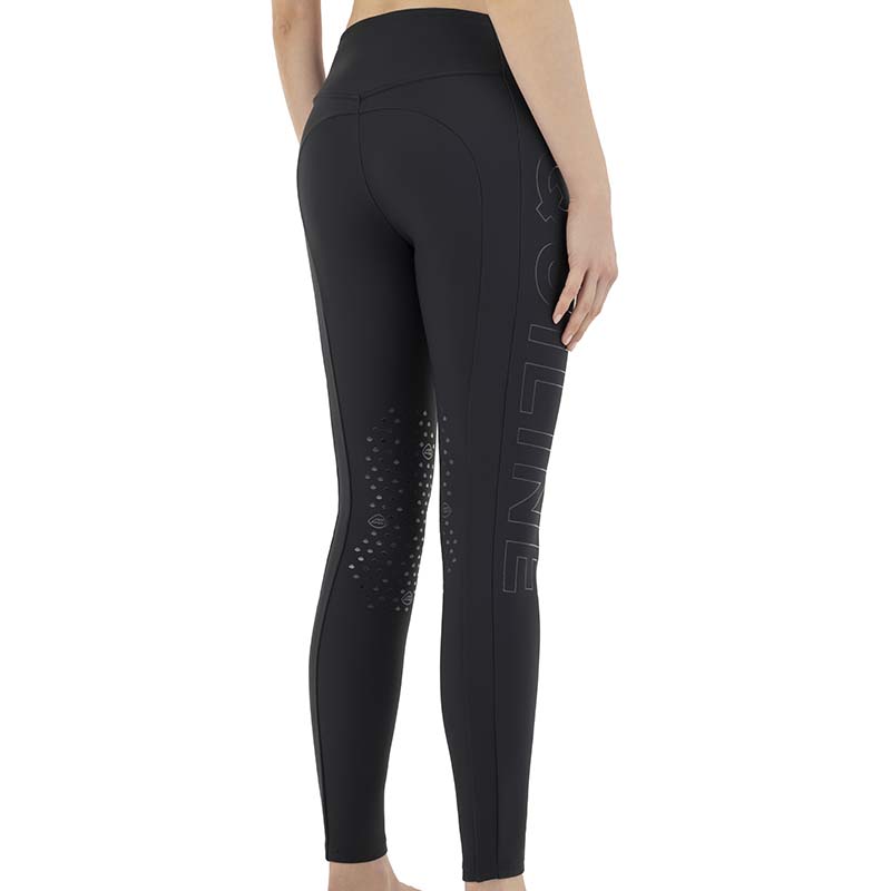Leggings termici Equitazione Equiline Grip al ginocchio - interno micropile - 9276