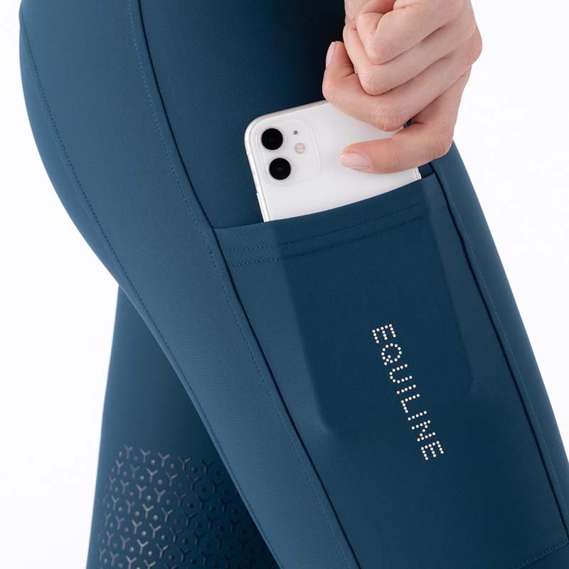 Leggings Knee grip donna Equiline mod. Evrakh a vita alta - 9289