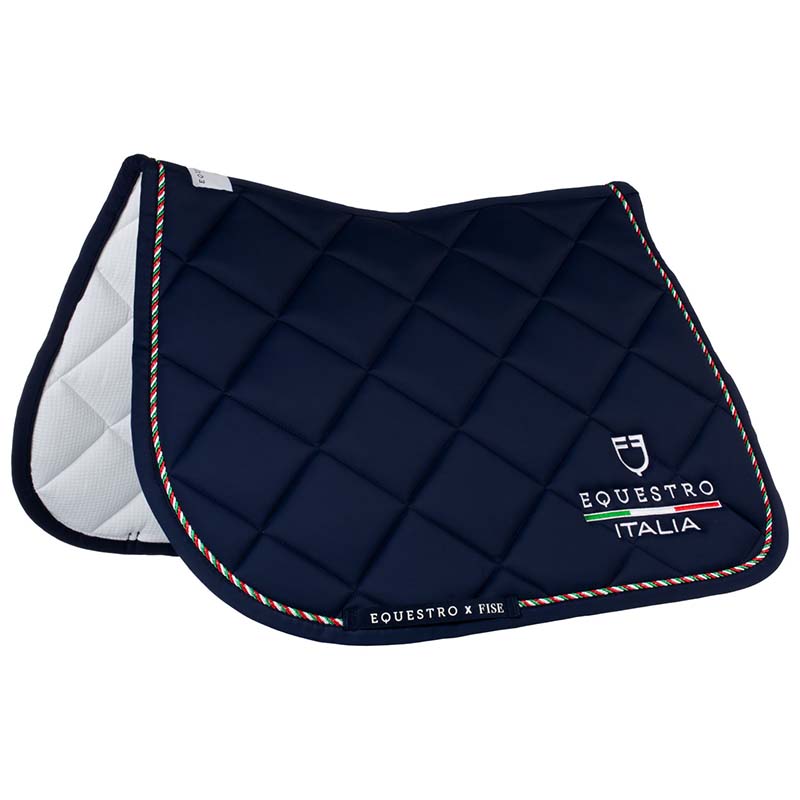 Sottosella da salto equestro x fise con cordino tricolore