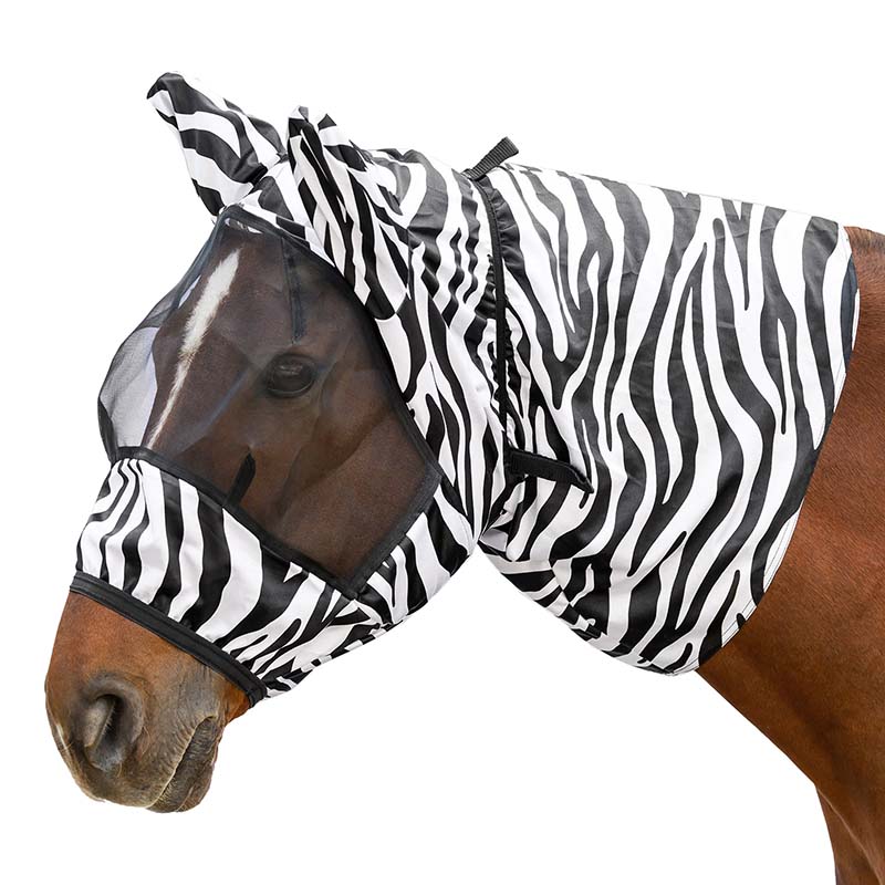 Maschera antimosche Zebra per Eczema con Protezione UV