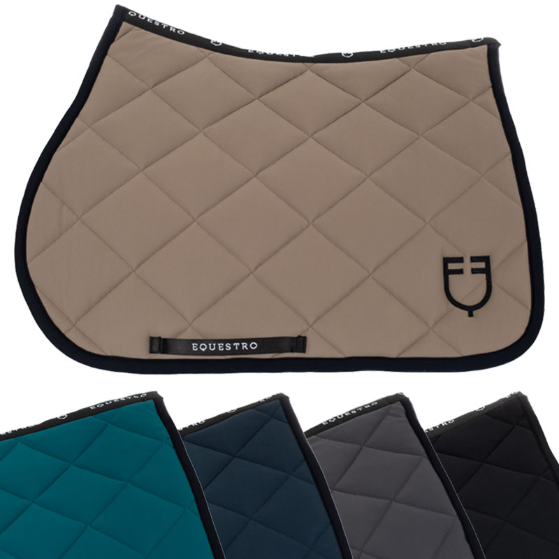Sottosella da salto equestro black line edition con logo