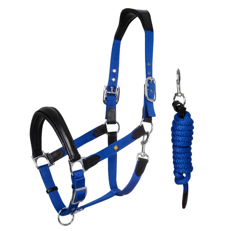 Cavezza Equestro con inserti in cuoio modello Lani