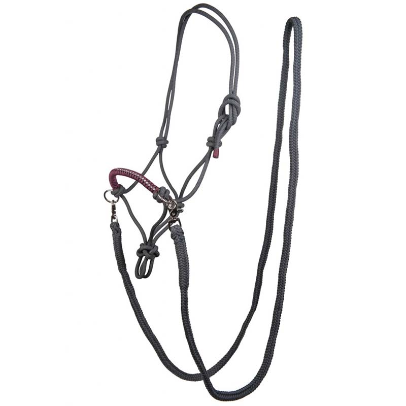 Capezza in corda HKM con redini modello Strass - 0328