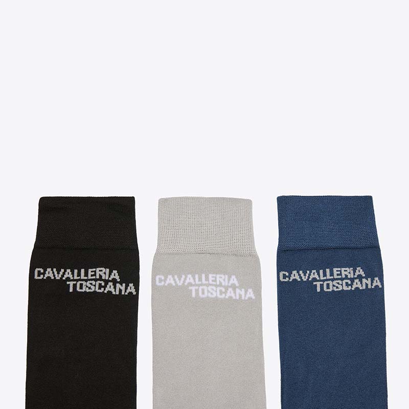 Set 3 paia calze tecniche unisex Cavalleria Toscana jacquard - 9617