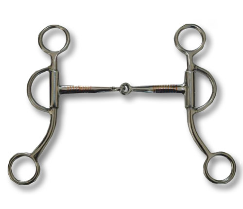 Filetto Per Cavallo In Acciaio Inox Con Anello Di Rame - 135mm, Snaffle Snodato Per Addestramento - Foto 11