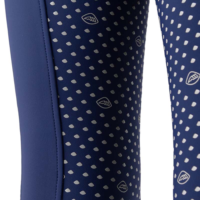 Leggings termici equitazione da Bambina Equiline Full grip - interno in pile - 9226