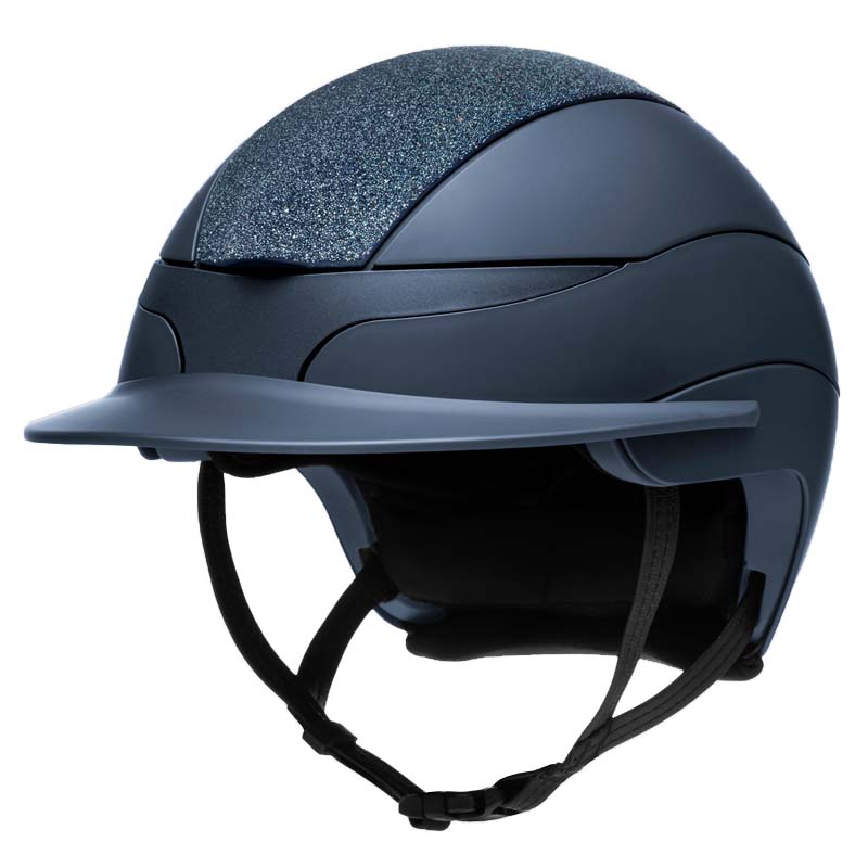 Casco equitazione Equiline XANTO con Top Swarovski - visiera standard flessibile - 3231