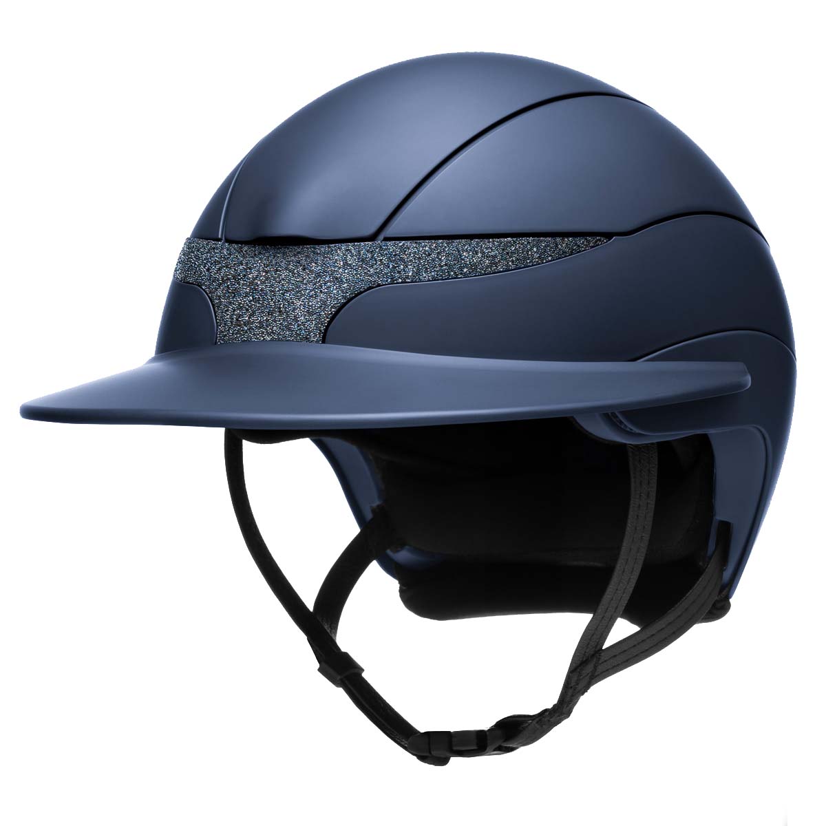 Casco equitazione Equiline XANTO con fregio Swarovski - visiera larga - 3286