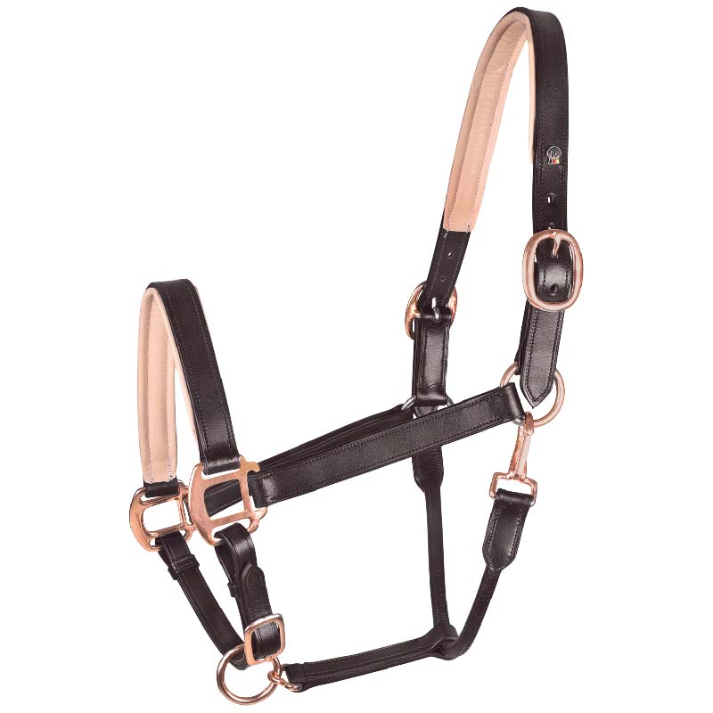 Capezza in cuoio Waldhausen X-Line Rosé con inserti rosa - 0308
