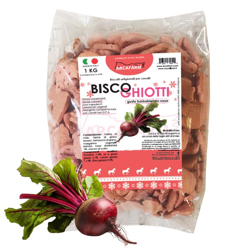 Biscotti artigianali per cavalli BISCOGHIOTTI 1 kg gusti vari - Christmas Edition - 1170