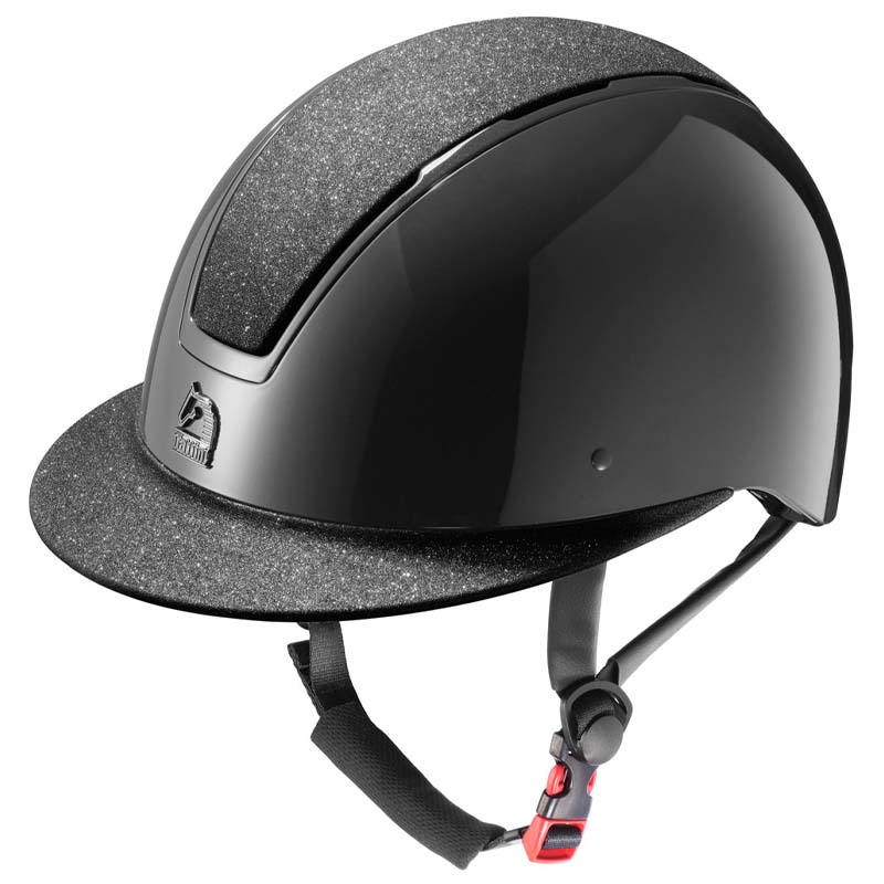 Casco Tattini SELENE da Equitazione con Visiera Larga e calotta Glitter - 3305