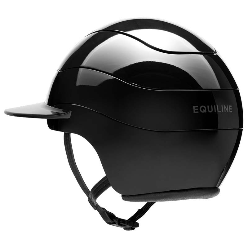 Casco equitazione Equiline XANTO con frontino cristalli - visiera larga - 3303