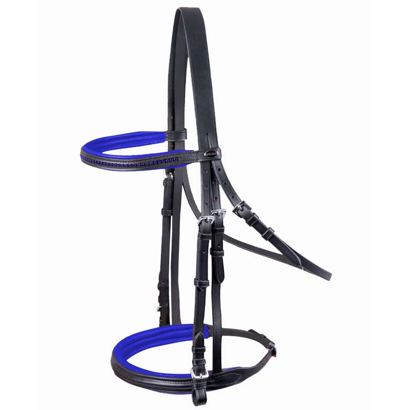 Briglia inglese Star Diamond con strass - vari colori - 2330