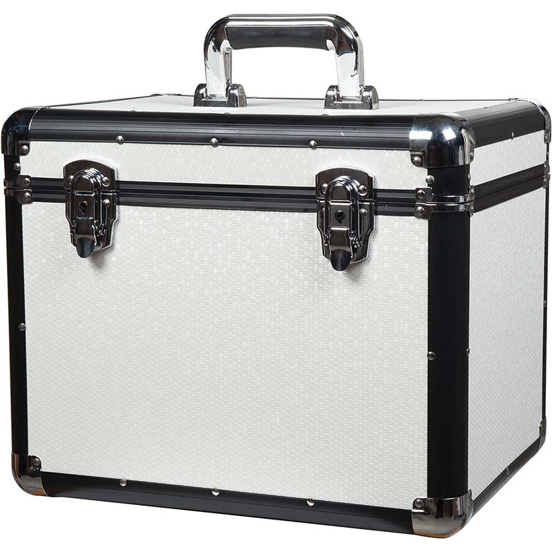 Bauletto porta accessori in alluminio con inserti regolabili 38x28x30 