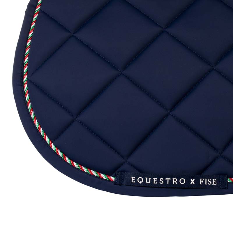 Sottosella da salto equestro x fise con cordino tricolore - 9968